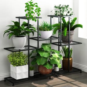 Multi Tier Metal Plant Display Shelf